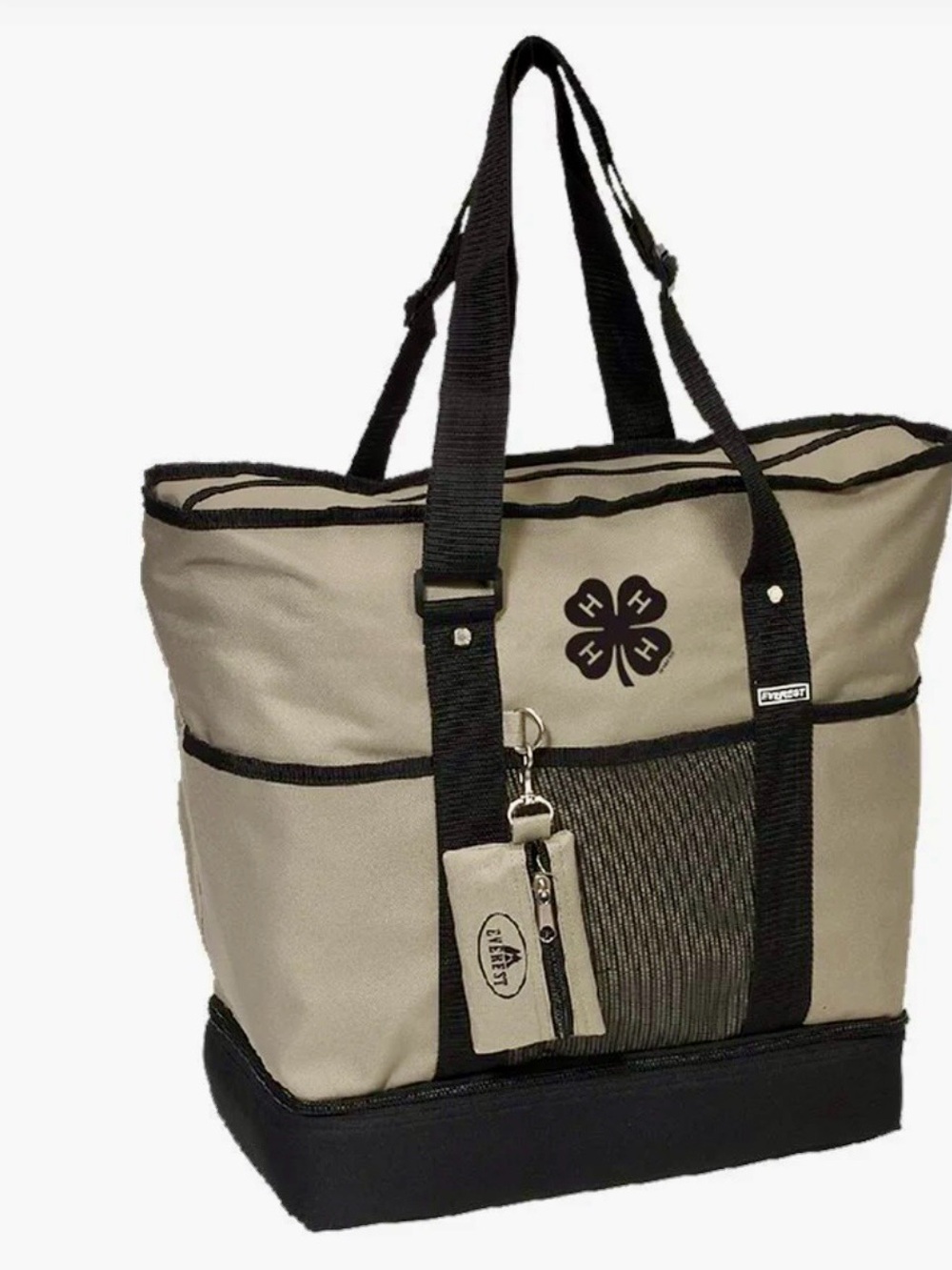 4-H Logo Beige and Black Tote Bag